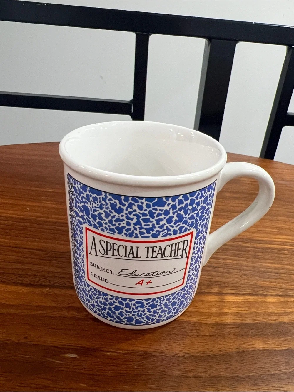 Vintage 1985 Hallmark Teacher Educator Ceramic Mug